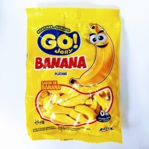 BALA GELATINA GO JELLY BANANA 250G