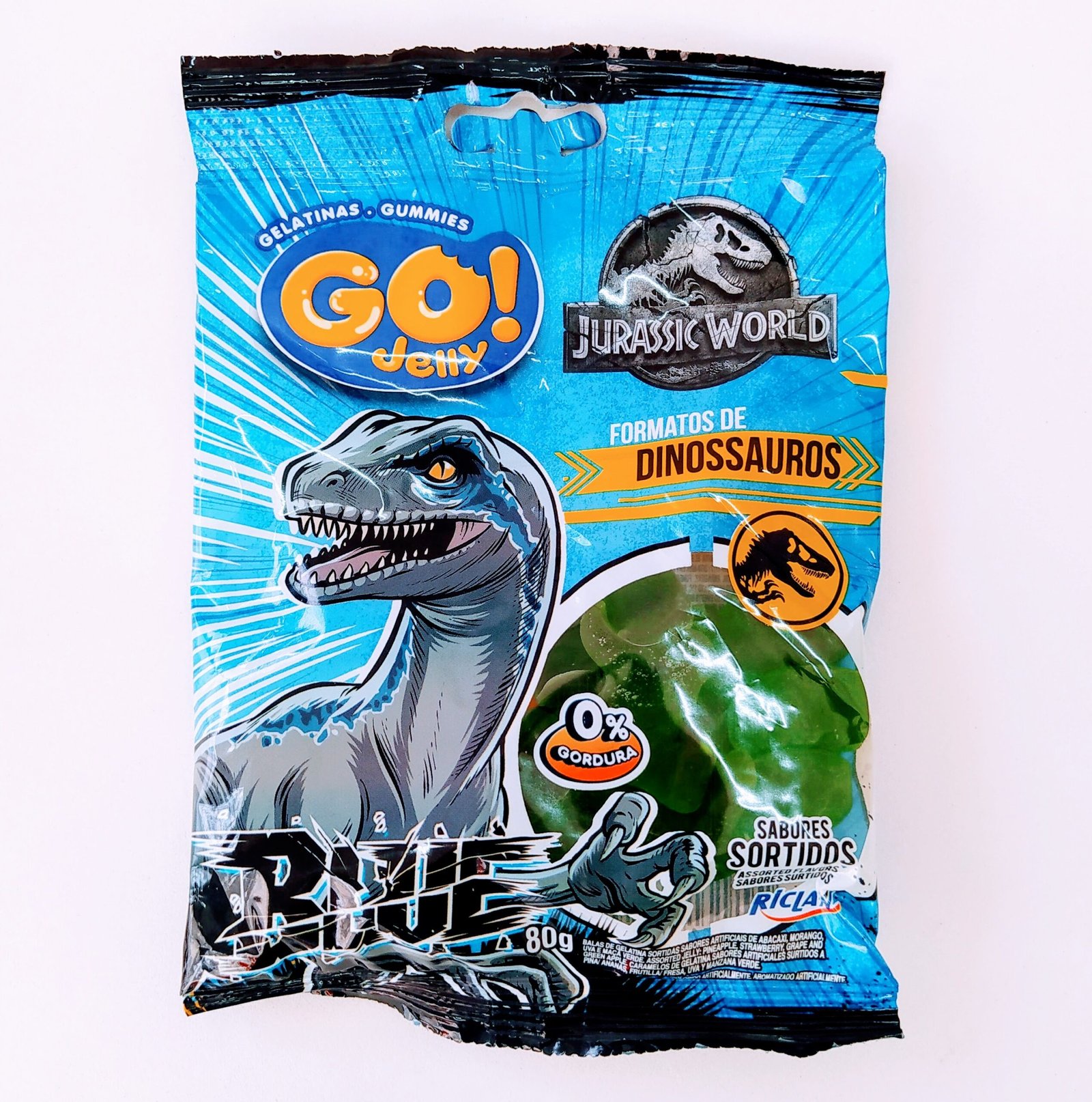 BALA GELATINA GO JELLY JURASSIC WORLD 80G