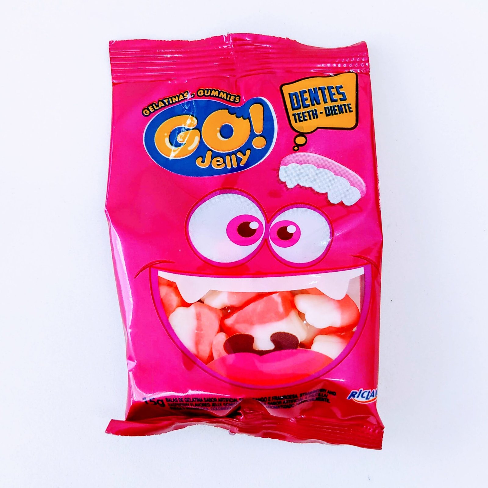 BALA GELATINA GO JELLY MINI DENTADURA 15G