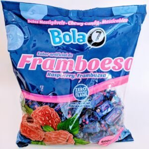 BALA MASTIGÁVEL BOLA7 FRAMBOESA 600G