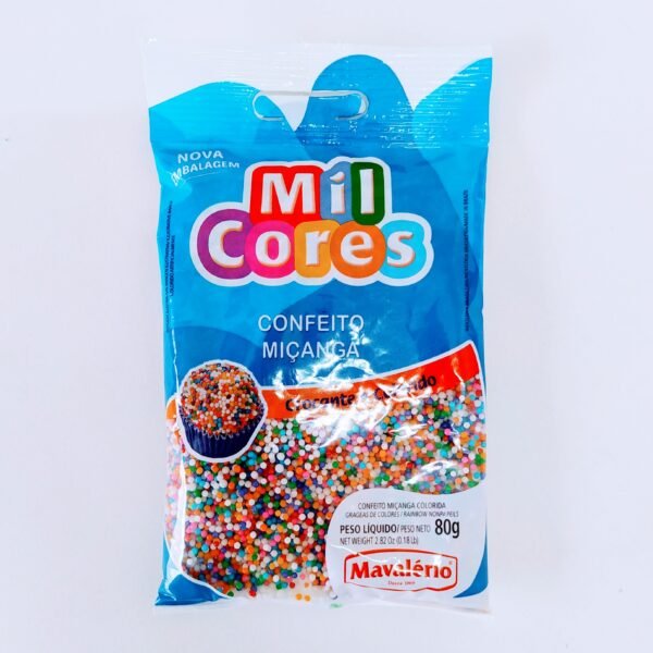 CONFEITO MIÇANGA COLORIDA 80G MIL CORES
