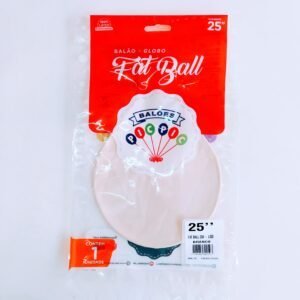 BALÃO FAT BALL BRANCO 25″