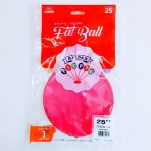 BALÃO FAT BALL ROSA FORTE 25″