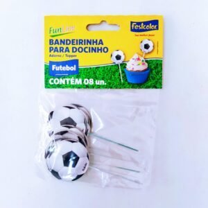 BANDEIRINHA PARA DOCINHOS APAIXONADOS POR FUTEBOL