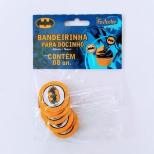 BANDEIRINHA PARA DOCINHOS BATMAN GEEK