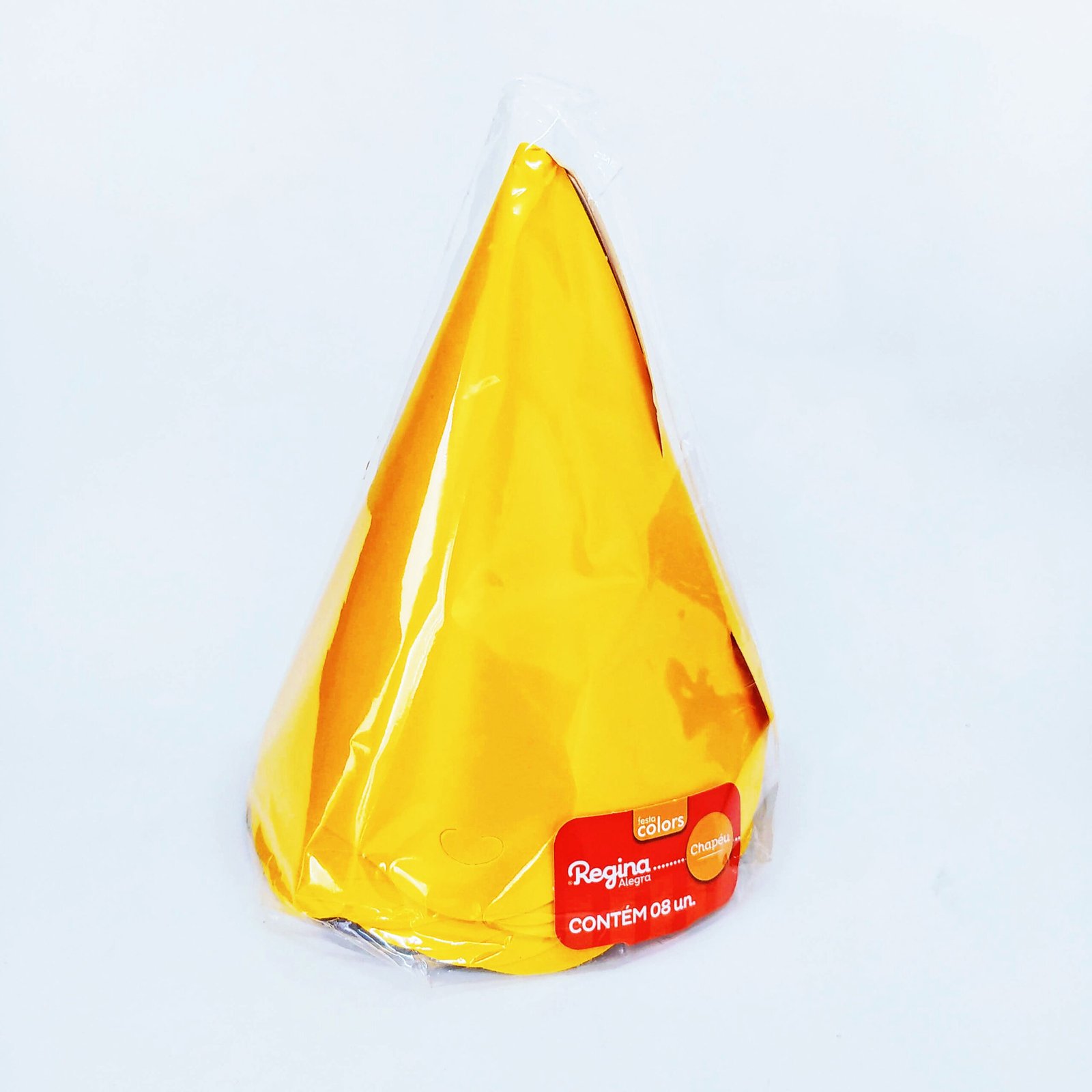CHAPÉU ANIVERSÁRIO FESTA COLORS AMARELO 08 UN.