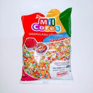 GRANULADO CROCANTE COLORIDO MIL CORES 500G