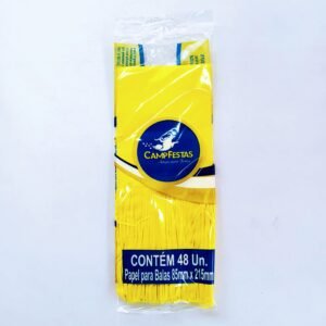 PAPEL PARA BALA AMARELO 48FLS