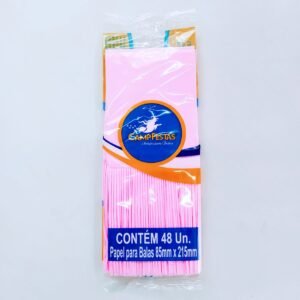 PAPEL PARA BALA ROSA CLARO 48FLS