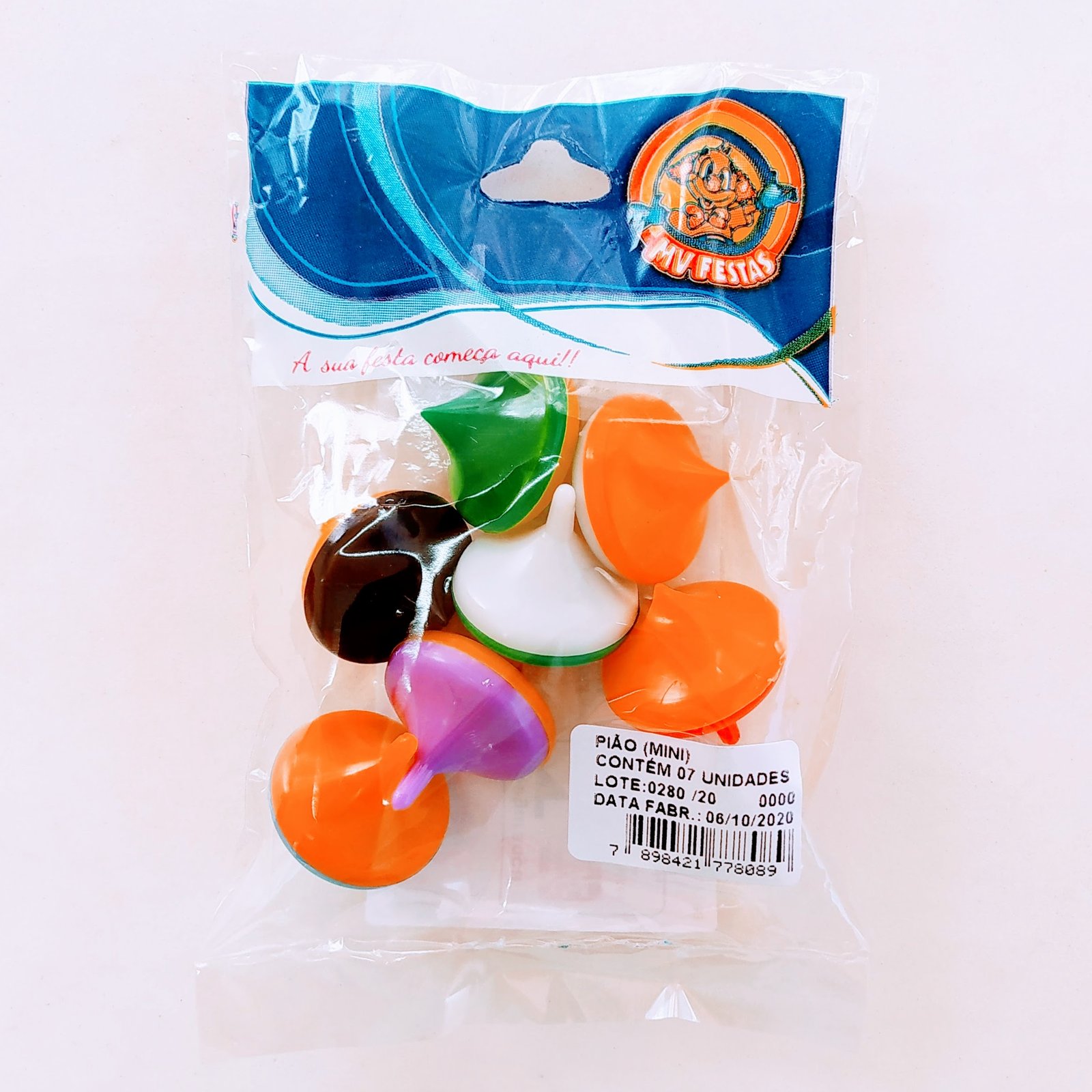 PIÃO MINI 07 UNIDADES