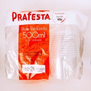 POTE REDONDO 500ML C/TAMPA – 12X24