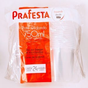 POTE REDONDO 750ML C/TAMPA – 10 X 24