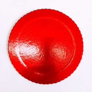 CAKE BOARD REDONDO 21 VERMELHO