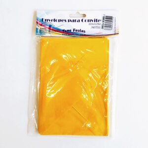 ENVELOPE PARA CONVITE AMARELO