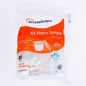 POTE REDONDO 250ML C/ TAMPA CRISTALCOPO
