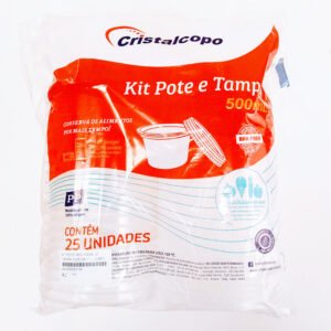 POTE REDONDO 500ML C/ TAMPA CRISTALCOPO