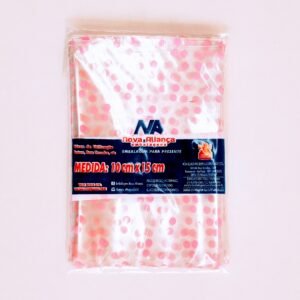 SACO BOLINHA ROSA 10X15CM