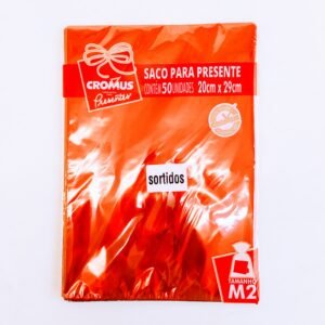 SACO PARA PRESENTE 20X29 SORTIDO PACOTE 3 CORES