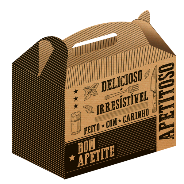 CAIXA KIT LANCHES PAPEL KRAFT 250