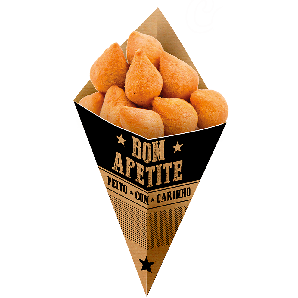 CONE BICUDO PAPEL KRAFT 250
