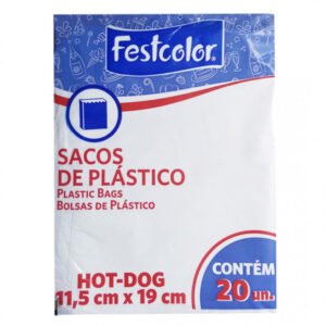 SACO PLÁSTICO HOT DOG 20UN