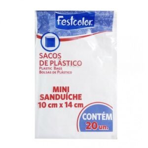 SACO PLÁSTICO MINI SANDUICHE 20UN