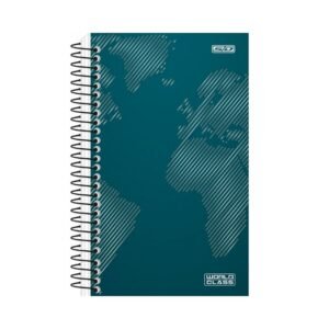 CADERNO ESPIRAL 1/4 CD 80F WORLD CLASS