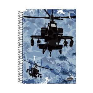 CADERNO ESPIRAL 1/4 CD 96F KBOM MASCULINO