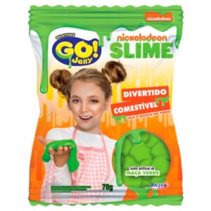 BALA GELATINA GO JELLY SLIME MACA VERDE 70G