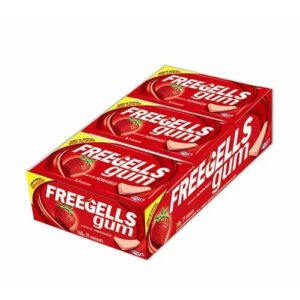 CHICLE FREEGELLS GUM MORANGO