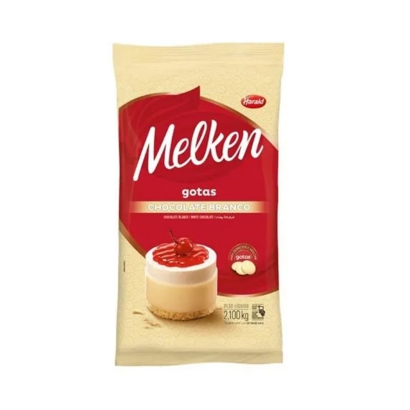 CHOCOLATE GOTAS BRANCO MELKEN 2,1KG
