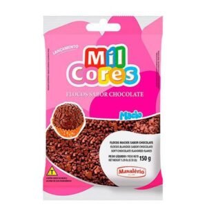 FLOCOS MACIO SABOR CHOCOLATE MIL CORES