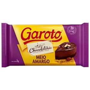 GAROTO CHOCOLATE MEIO AMARGO 1KG