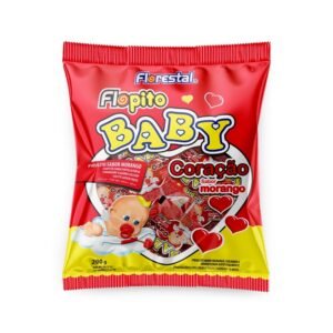 PIRULITO BABY CORAÇÃO MORANGO 200GR