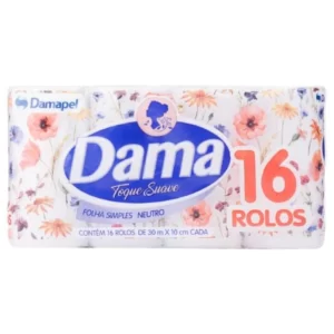 PAPEL HIGIÊNICO DAMA 16R FS NEUTRO 30M 100%