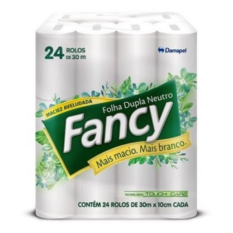 PAPEL HIGIÊNICO FANCY 24R FD NEUTRO 30M FSC