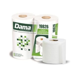 PAPEL HIGIÊNICO FOLHA DUPLA ROLO 250M 8 ROLOS